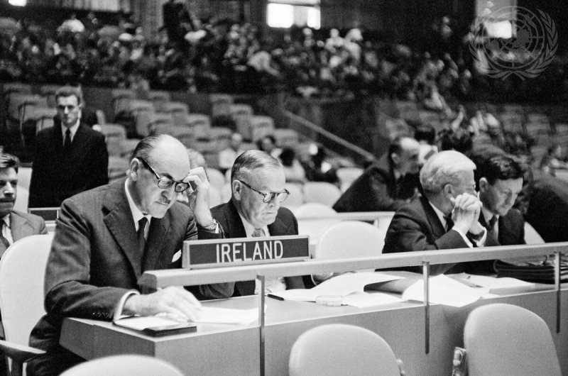 Frank Aiken at the UNGA in September 1957