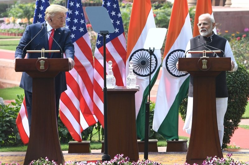 Prime Minister Narendra Modi and Donald Trump discussed the future relationship of India and United States of America at Heydrabad House in New Delhi on Tuesday