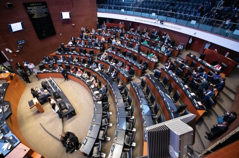 Mexico City, Mexico October 12 2024. Session of the Senate where, through a raffle, positions in the judiciary were randomly defined for popular election.