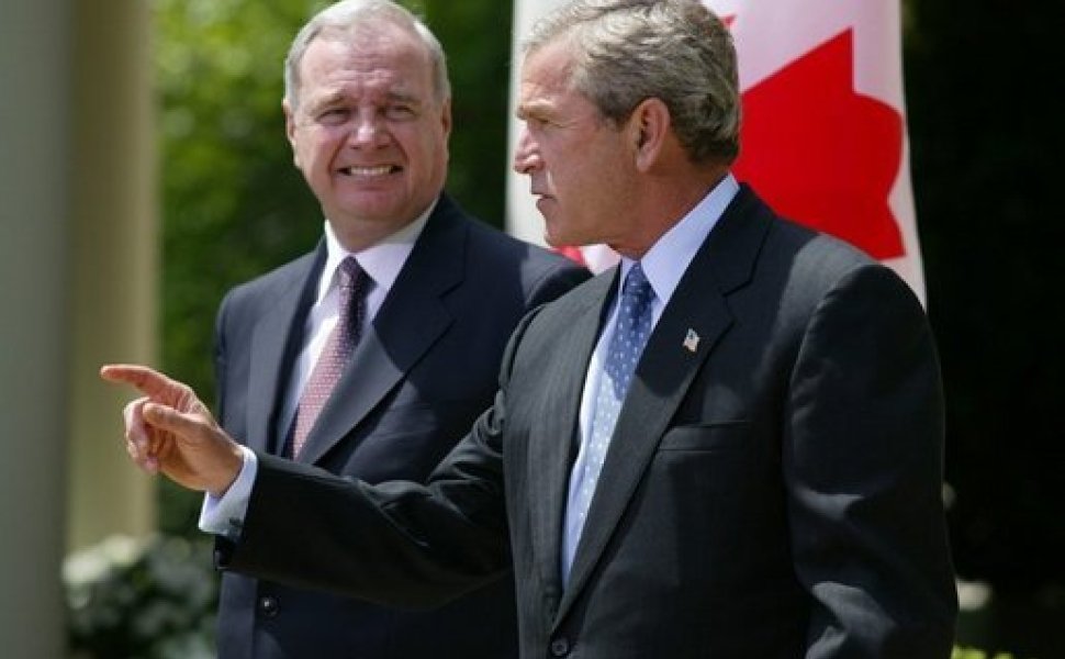 Prime Minister Martin and President Bush at the White House