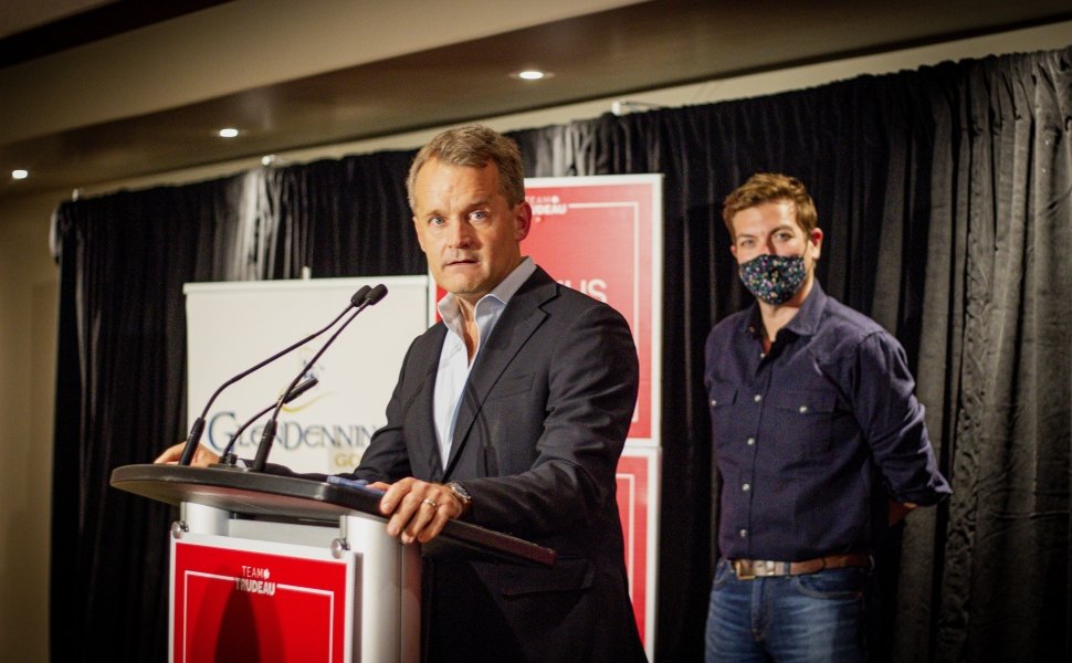 Seamus O'Regan at Podium