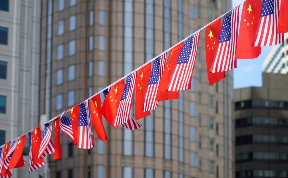 US and Chinese flags