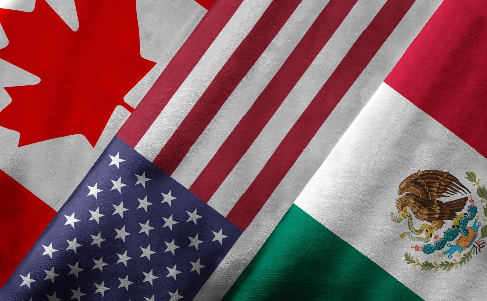 Canada-United States-Mexico Flags