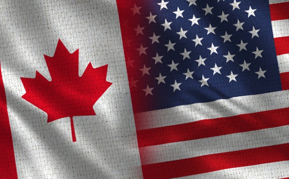 US Canada Flags