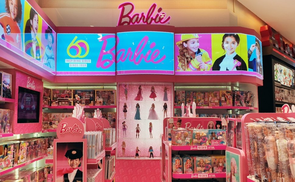 Barbie display at a store