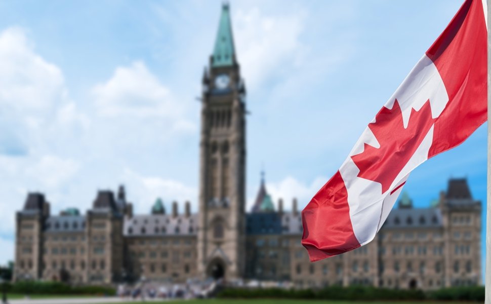 Canadian Parliament Flag