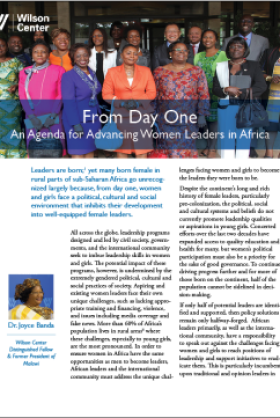 From Day One: An Agenda for Advancing Women Leaders in Africa