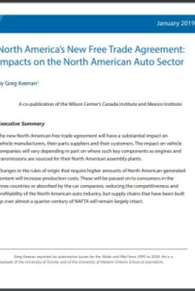 North America’s New Free Trade Agreement: Impacts on the North American Auto Sector