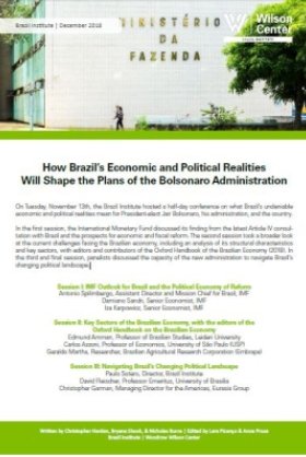 Event Summary: How Brazil’s Economic and Political Realities Will Shape the Plans of the Bolsonaro Administration