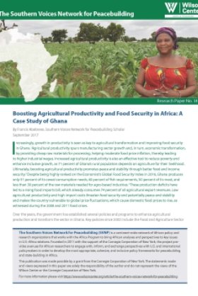 Budgeting for Productivity and Food Security: How Smart Public Spending Can Boost Agricultural Productivity in Ghana