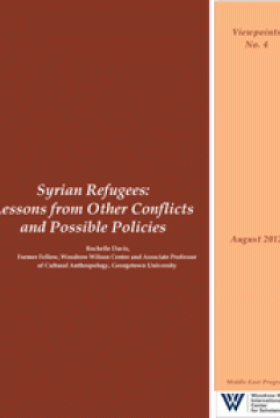 Syrian Refugees: Lessons from Other Conflicts and Possible Policies