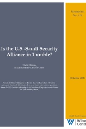 Is the U.S.-Saudi Security Alliance in Trouble?