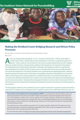 Making the Dividend Count: Bridging Research and Africa’s Policy Processes