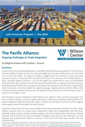 The Pacific Alliance: Ongoing Challenges to Trade Integration