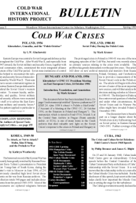 CWIHP Bulletin No. 5 (Spring 1995)