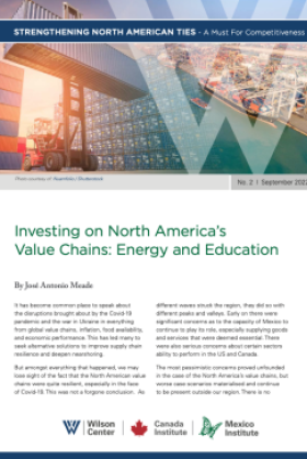 Investing in North America’s Value Chains: Energy and Education