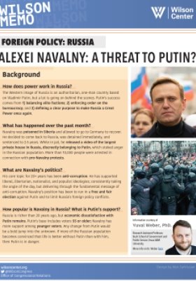 Wilson Memo: "Alexei Navalny: A Threat to Putin?"