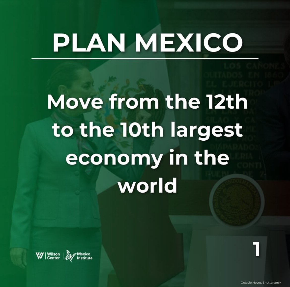 Move from the 12th to the 10th largest economy in the world