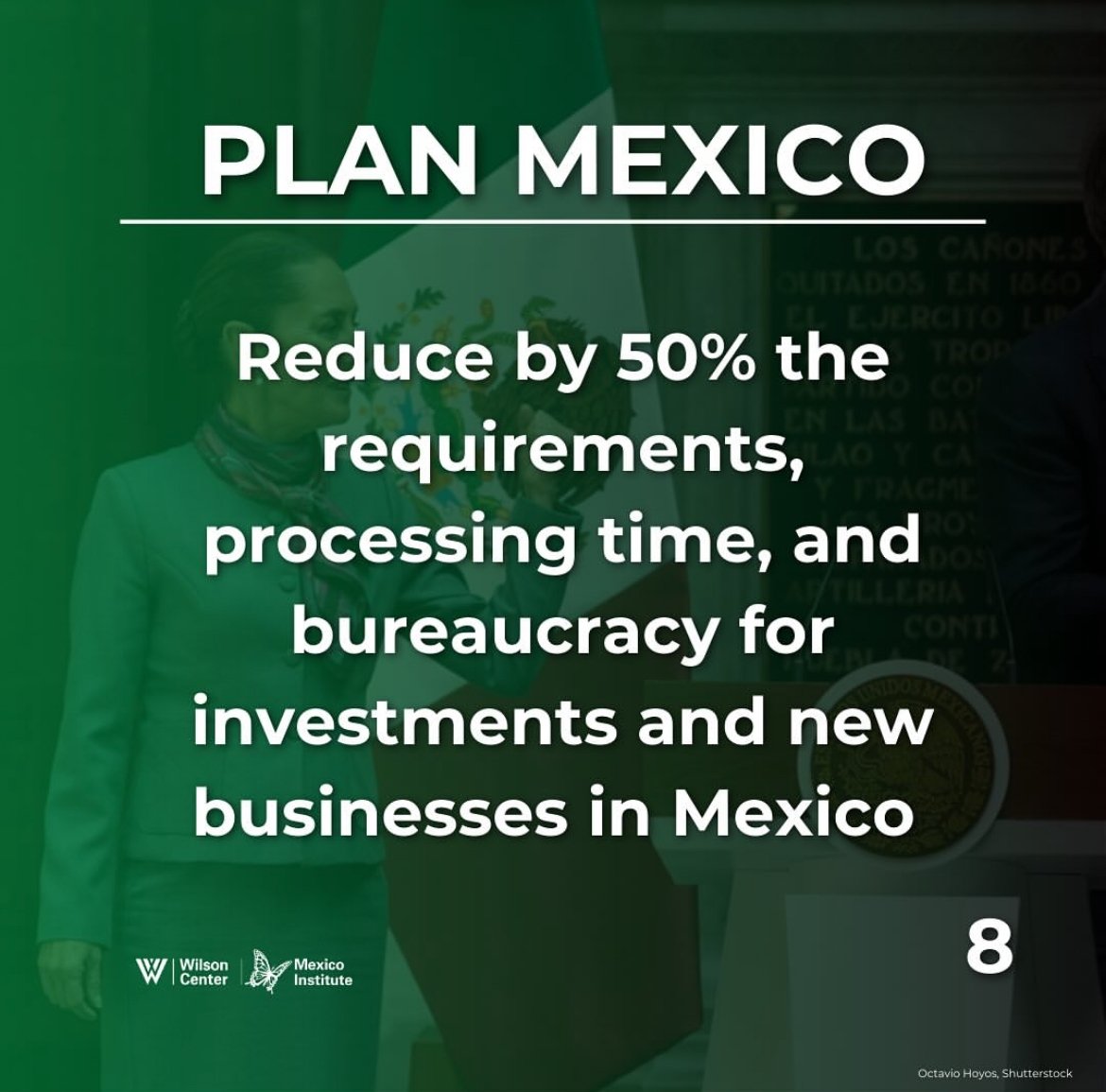 Reduce by 50% the TRO requirements, processing time, and bureaucracy for investments and new businesses in Mexico