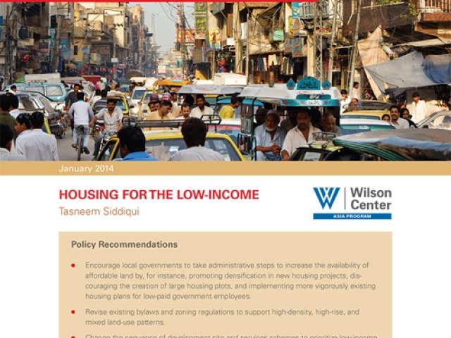 Pakistan's Urbanization: Housing for the Low-Income