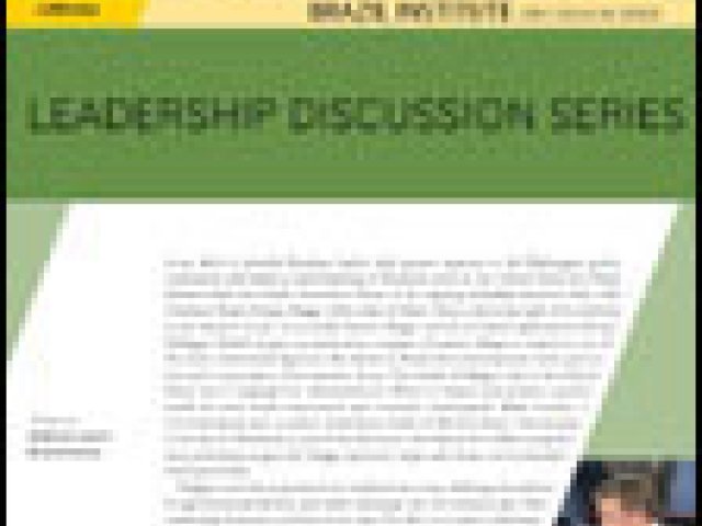 Leadership Discussion Series: A Conversation with the Governor of the State of Mato Grosso, Blairo Maggi