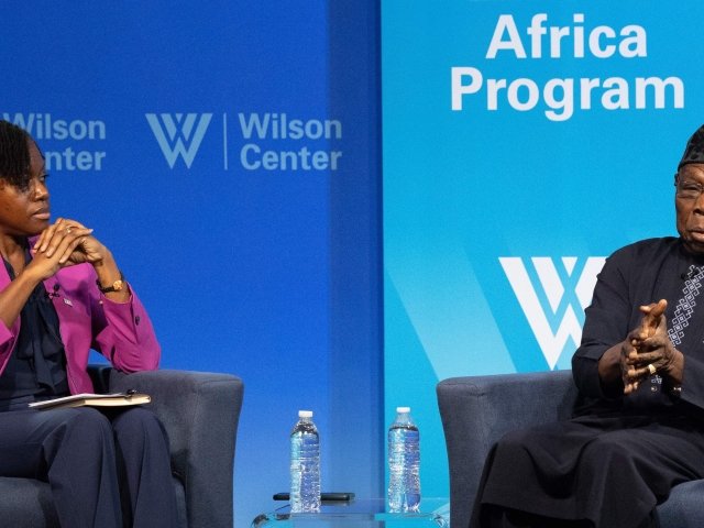 H.E. Obasanjo in conversation with Oge Onubogu