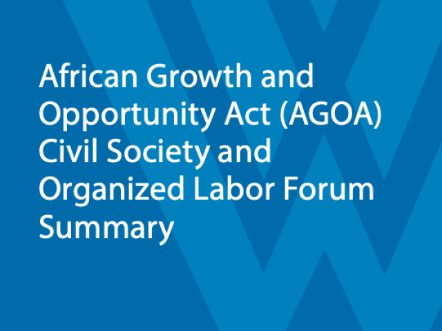 AGOA CSOL Report - Wilson Center