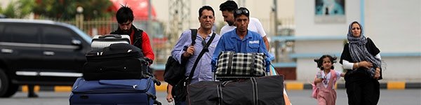 Afghans at Airport