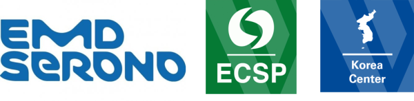 EMD Serono, ECSP, and Korea Center Logos