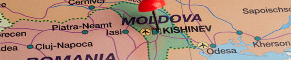 Moldova on a map