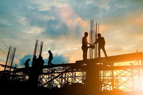 Silhouette of Building Construction