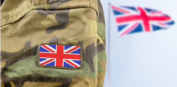 UK flag on a uniform