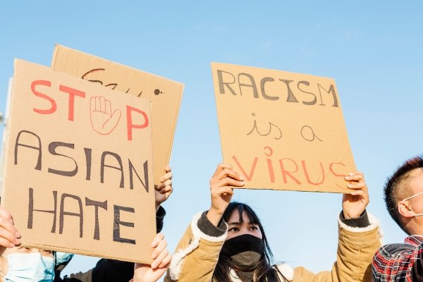 Signs of protestors, 