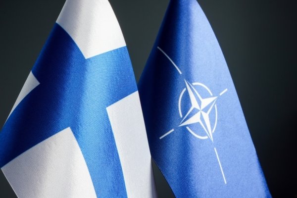 Finland and NATO flag