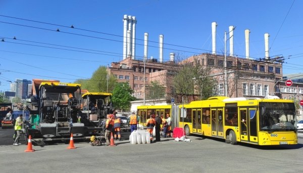 Road Construction in Kyiv