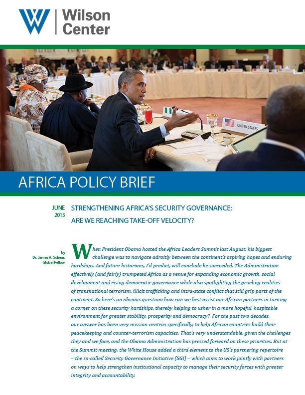 Strengthening Africa's Security Governance