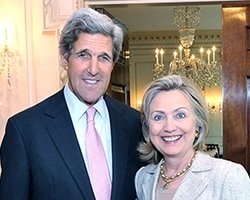 John Kerry and Hillary Clinton
