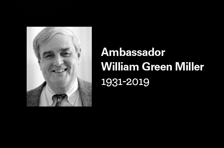 The Wilson Center Mourns the Passing of Ambassador William Green Miller