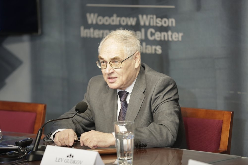 Photo of Lev Gudkov from a 2016 Wilson Center event
