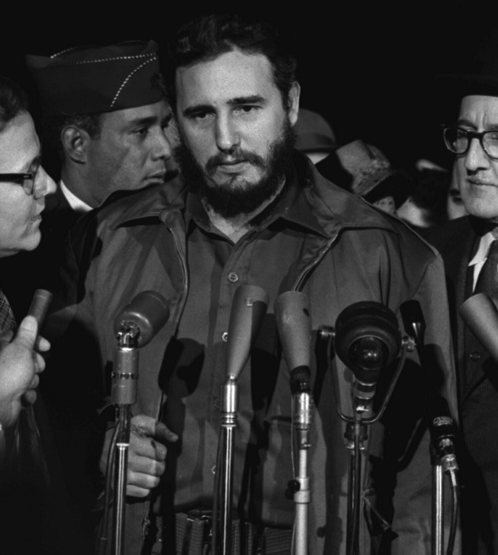 Fidel Castro, photographed upon arrival in Washington, DC, on April 15, 1959.