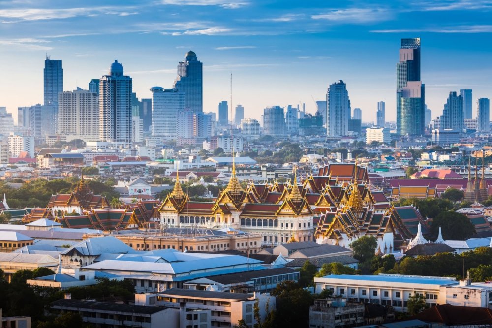 The skyline of Bangkok, Thailand