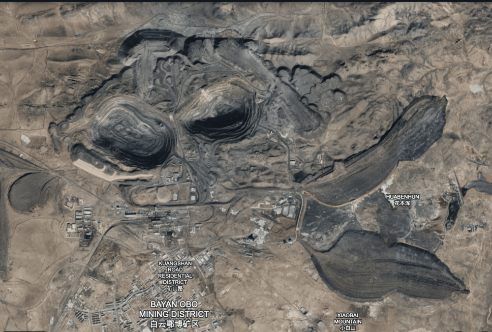 Bayan Obo Rare Earth Mine in Inner Mongolia, China