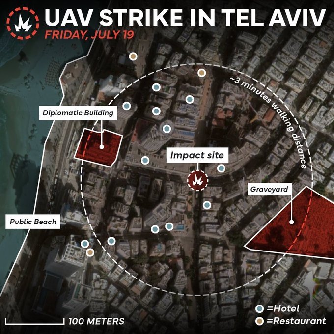 IDF Drone attack Tel Aviv 2024