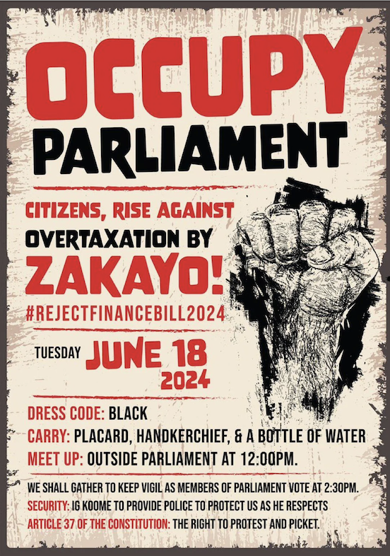 Kenya Protest Poster