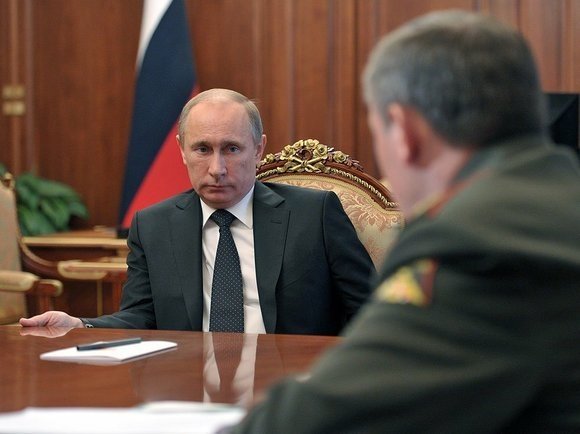 Vladimir Putin and Valery Gerasimov