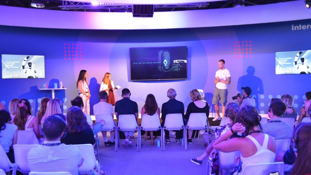 Teams present to judges at the Cannes Creative Festival.