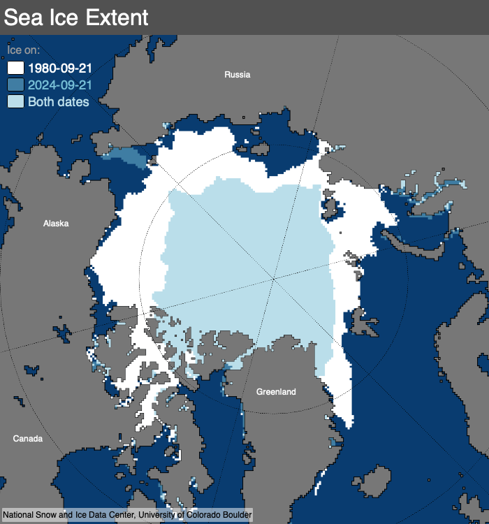 Sea Ice Extent map