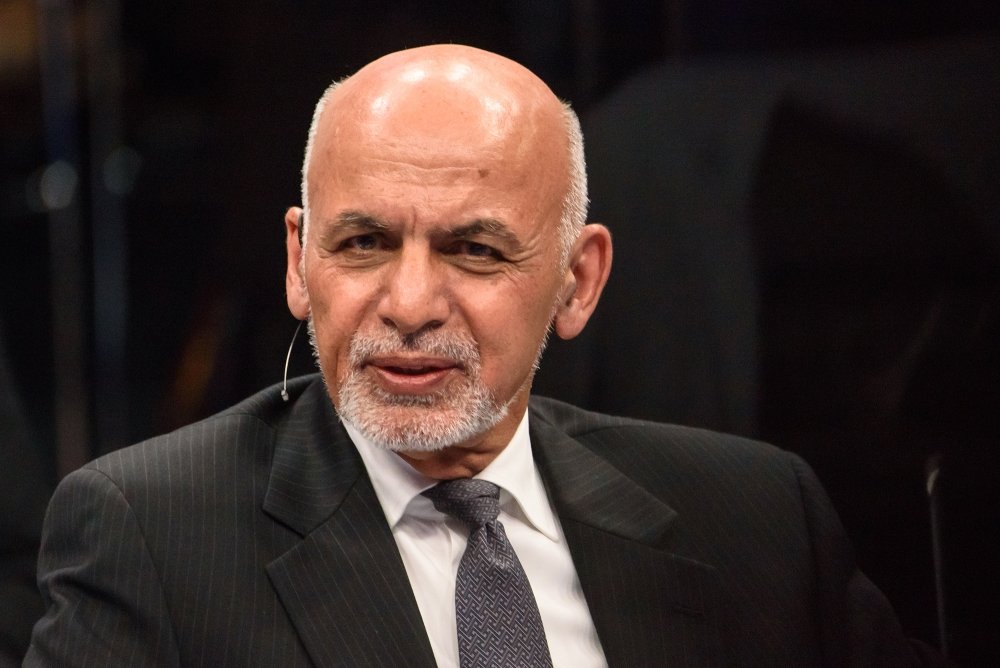 Afghan President Ashraf Ghani at a NATO Summit in 2018.