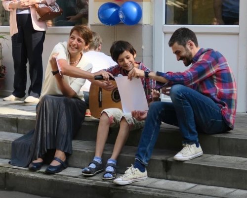 Nataliya Soprunova with a student