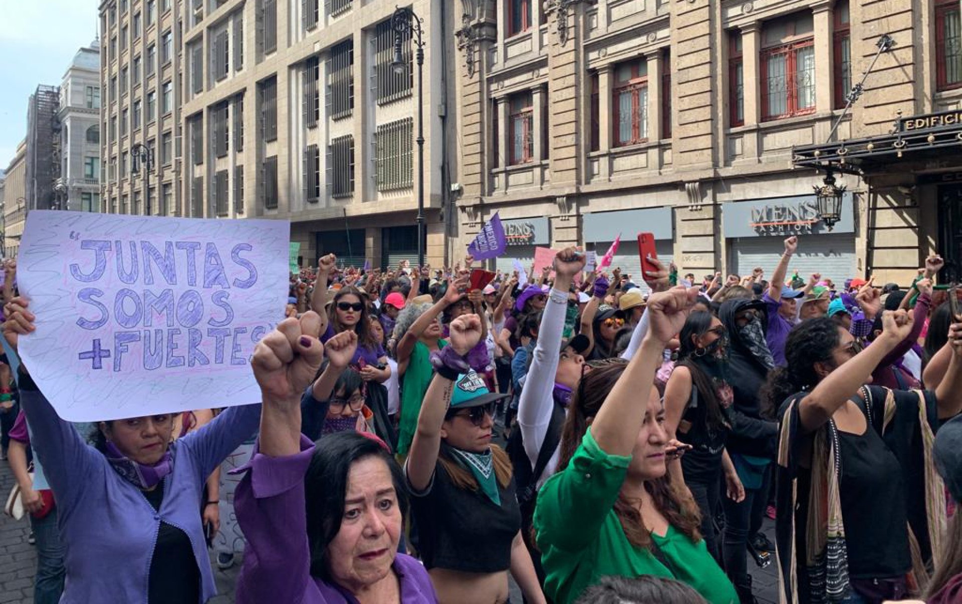 Protests in Mexico in March 2020